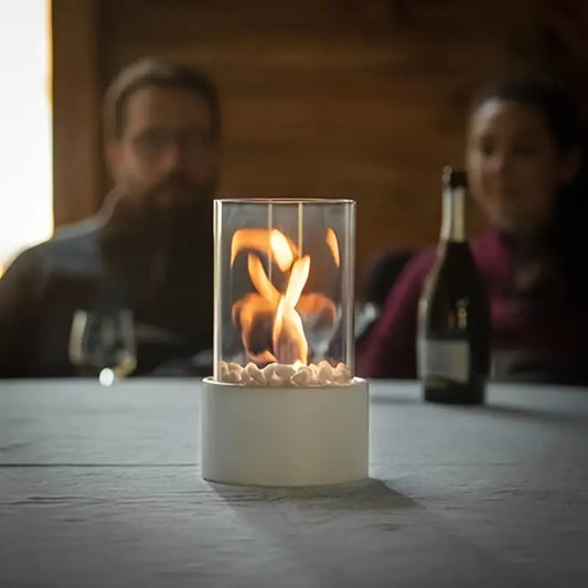 Portable fire lantern with a stylish design