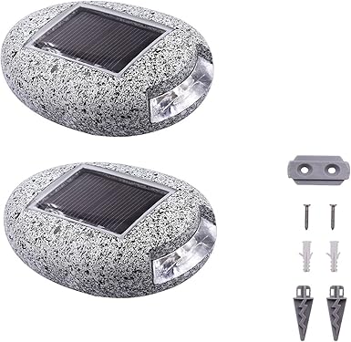 Weatherproof Solar LED Stone Light for Garden Paths – Energy-Efficient Outdoor Lighting in Natural Stone Style