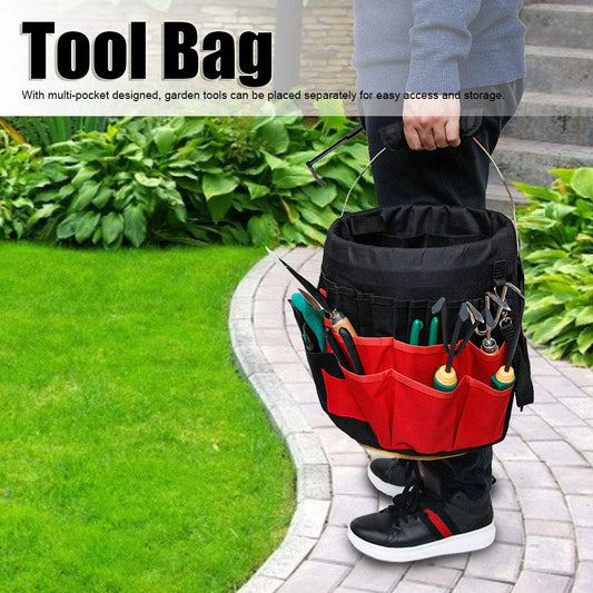 42-Pocket Multifunctional Garden Tool Storage Bag – Large Tool Bag for Efficient Garden Organization