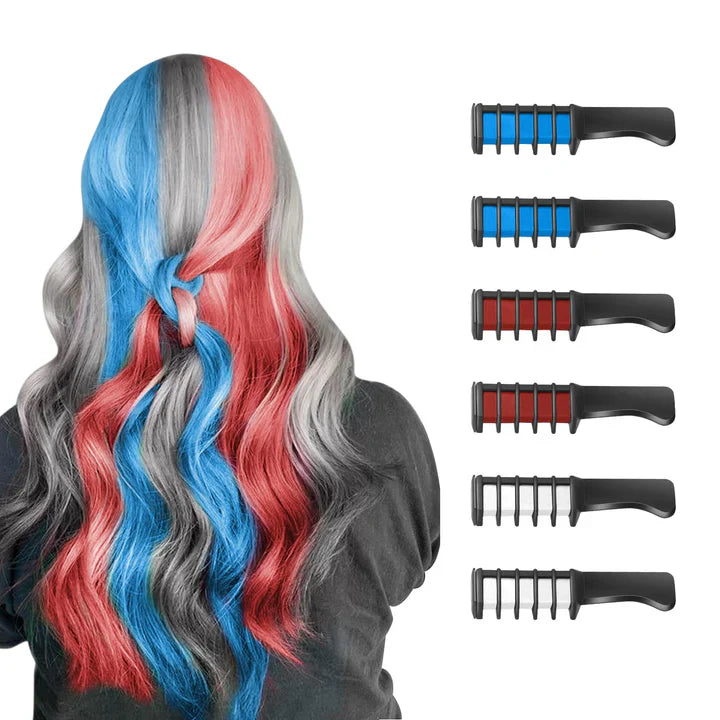 Washable Hair Chalk Pen Set – Colorful Accents for Your Hair