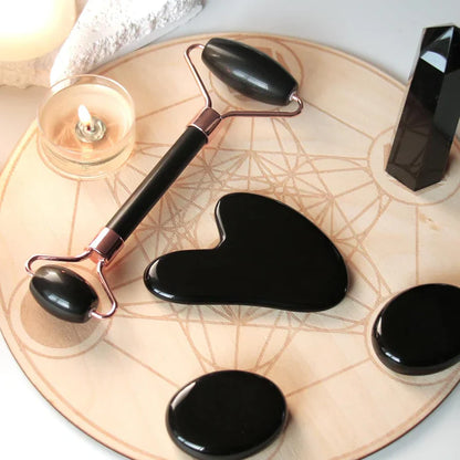Sofortiges Glühen Gua Sha & Jade Roller Set – für Strahlende Haut und Entspannung