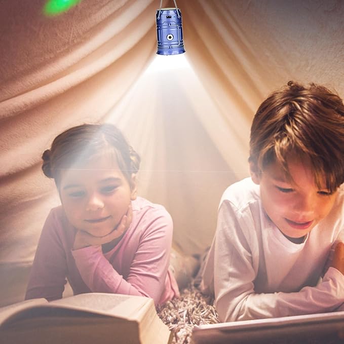 Solar Lamp for Camping with USB Charging – Portable LED Lantern for Outdoor Use and Emergencies