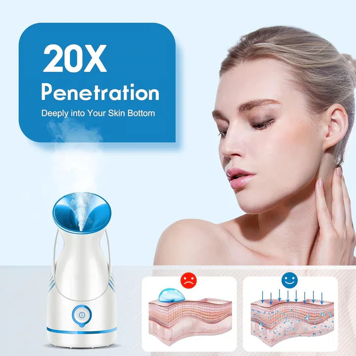 Nano-Ionic Facial Steamer for Deep Skin Care