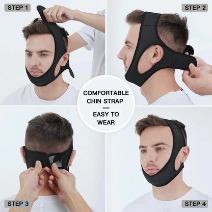 Anti-Snoring Chin Strap – Adjustable Snoring Stopper for Peaceful Sleep