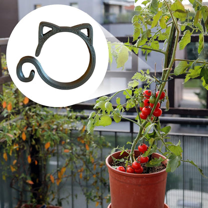 Cat-Shaped Plant Support Clip – Cute Plant Holder for Garden and Houseplants