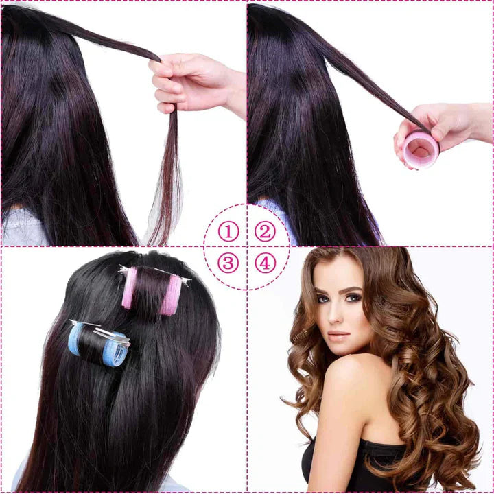 Self-Grip Hair Rollers for Long-Lasting Waves