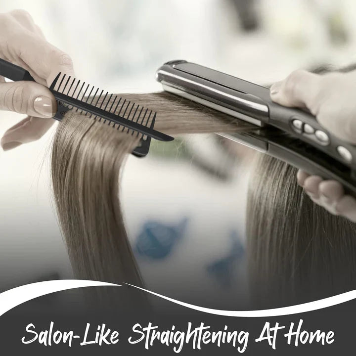 2-in-1 Straightening and Styling Comb – Effortless Detangling & Silky Hair
