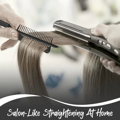 2-in-1 Straightening and Styling Comb – Effortless Detangling & Silky Hair