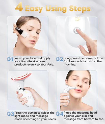 7-Color LED Facial Care Device for Skin Rejuvenation and Anti-Aging