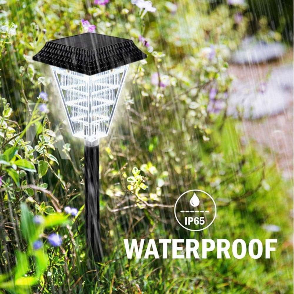 Solar LED Path Lights with Crystal Light Effect – Waterproof Outdoor Lighting for Garden, Patio, and Driveway IP65 Solar Garden Lights