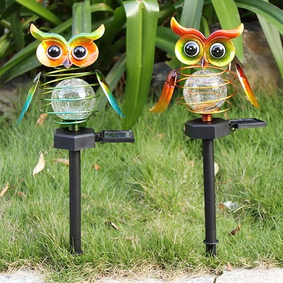 Solar LED Garden Light Owl – Color-Changing Outdoor Lighting for Garden and Terrace