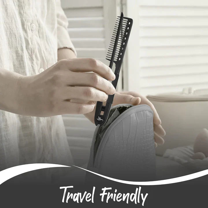 2-in-1 Straightening and Styling Comb – Effortless Detangling & Silky Hair
