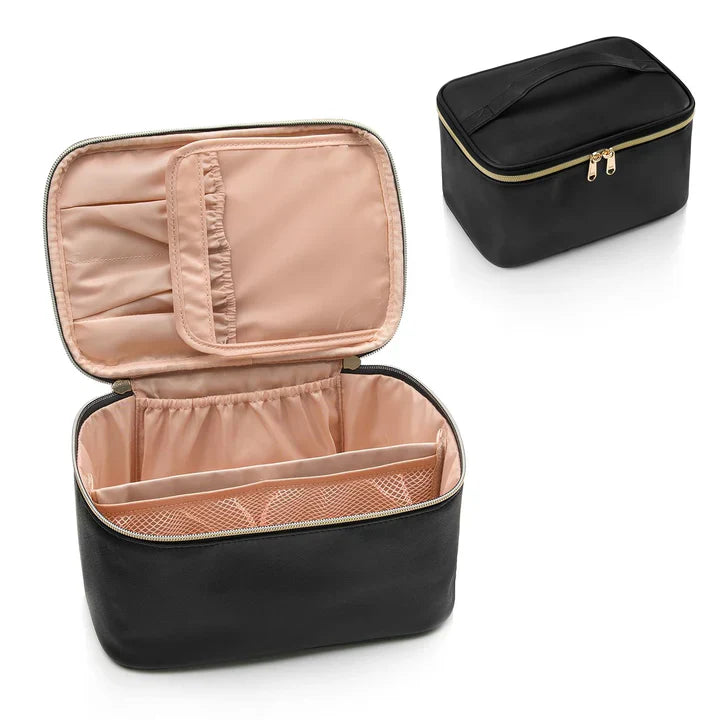 Practical Makeup Organizer for Travel – With Compartments and Dividers for Perfect Organization