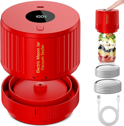 Vacuum Sealer for Mason Jars – Electric Freshness Preservation Set