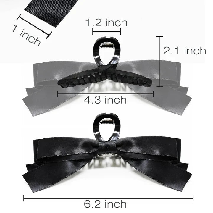 Elegant Hair Clips with Satin Bows – Stylish Hairstyles for Every Occasion