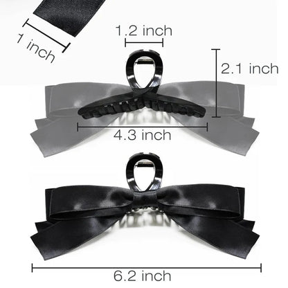 Elegant Hair Clips with Satin Bows – Stylish Hairstyles for Every Occasion