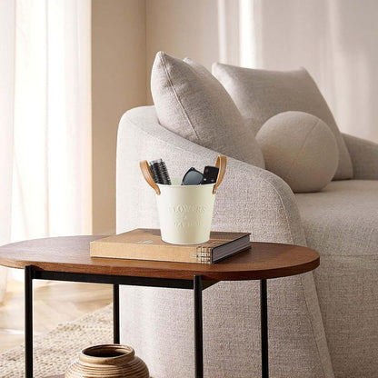 Decorative Plant Pots with Leather Handles – Stylish Flower Pots for Home and Garden