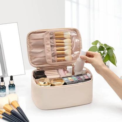 Practical Makeup Organizer for Travel – With Compartments and Dividers for Perfect Organization