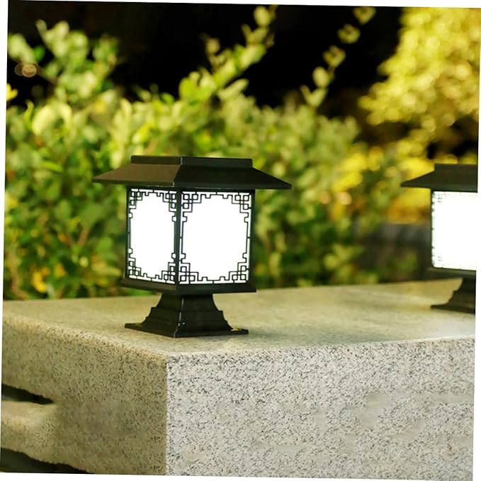 Solar LED Garden Lighting – Square Lamp With Warm White Light For Garden, Patio And Pathway Lighting