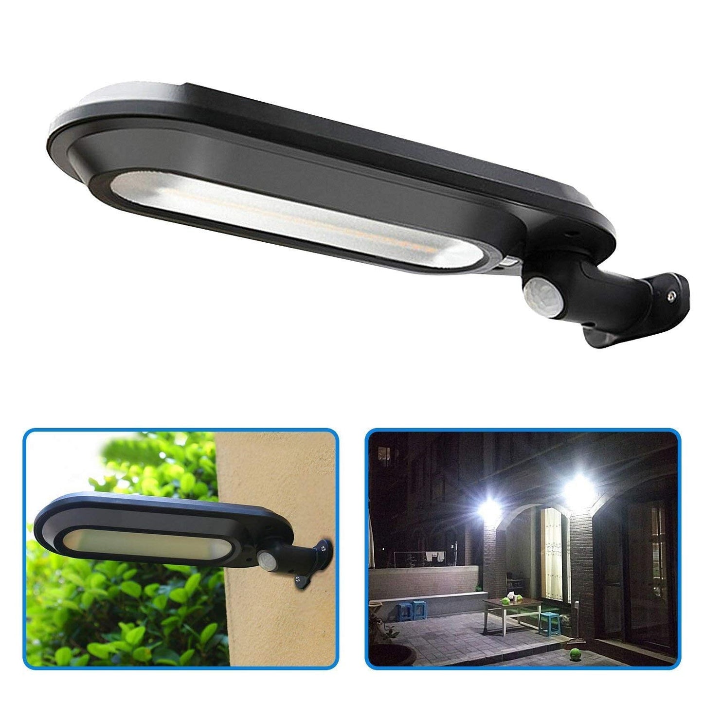 Solar Wall Light with Motion Sensor and 180° Rotation – LED Outdoor Lighting for Garden, Terrace, and Yard