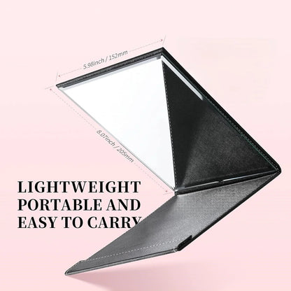 Compact Makeup Mirror with Foldable Stand Base