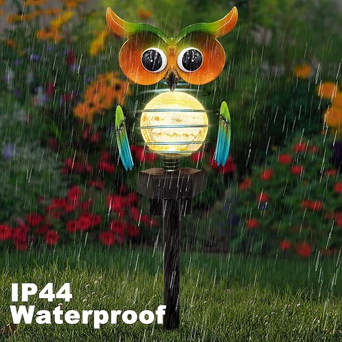 Solar LED Garden Light Owl – Color-Changing Outdoor Lighting for Garden and Terrace