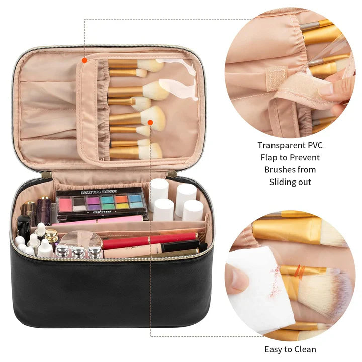 Practical Makeup Organizer for Travel – With Compartments and Dividers for Perfect Organization