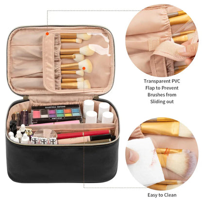 Practical Makeup Organizer for Travel – With Compartments and Dividers for Perfect Organization