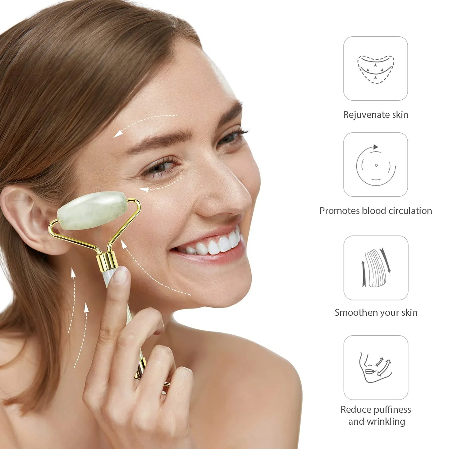 Sofortiges Glühen Gua Sha & Jade Roller Set – für Strahlende Haut und Entspannung