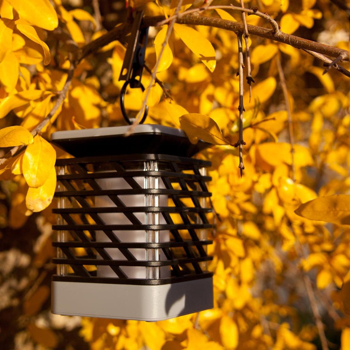 Solar LED Garden Light in Grooved Design – Stylish Lighting for Terrace and Outdoor Area