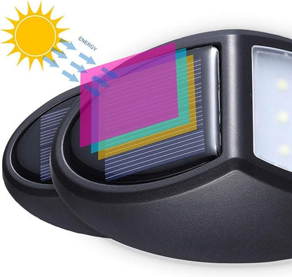 Solar LED Outdoor Wall Light with Motion Sensor – Weatherproof, Energy-Saving, and Wireless for Garden, Terrace, and Driveway