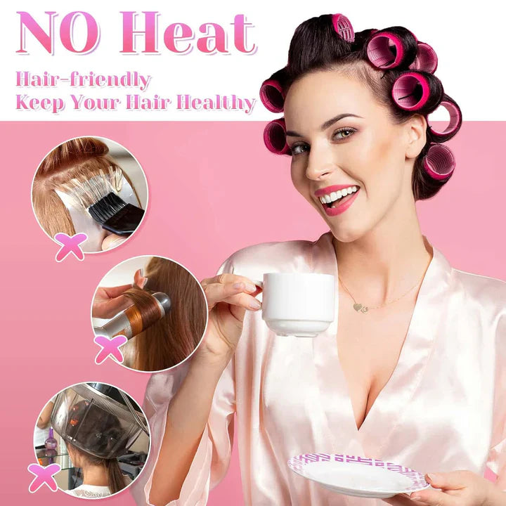 Self-Grip Hair Rollers for Long-Lasting Waves
