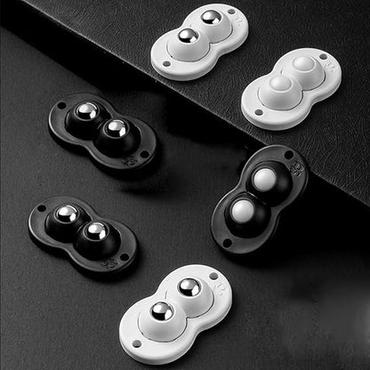 Self-Adhesive Caster Wheels Set of 4 for Furniture and More