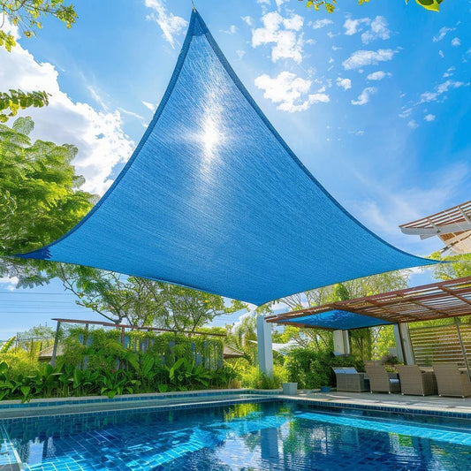 Rectangular Sun Shade Sail – UV-Resistant Sun Protection Canopy with Durable Rope for Garden and Patio