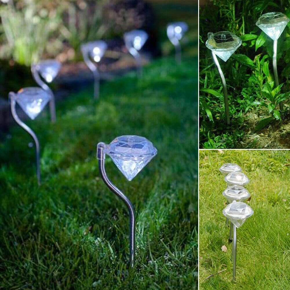 Solar Diamond Garden Light – Color-Changing LED Outdoor Lighting for Terrace and Garden