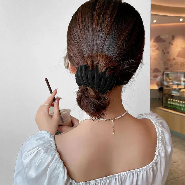 Elastic Bird’s Nest Hair Clip – Secure Hold & Stylish Design