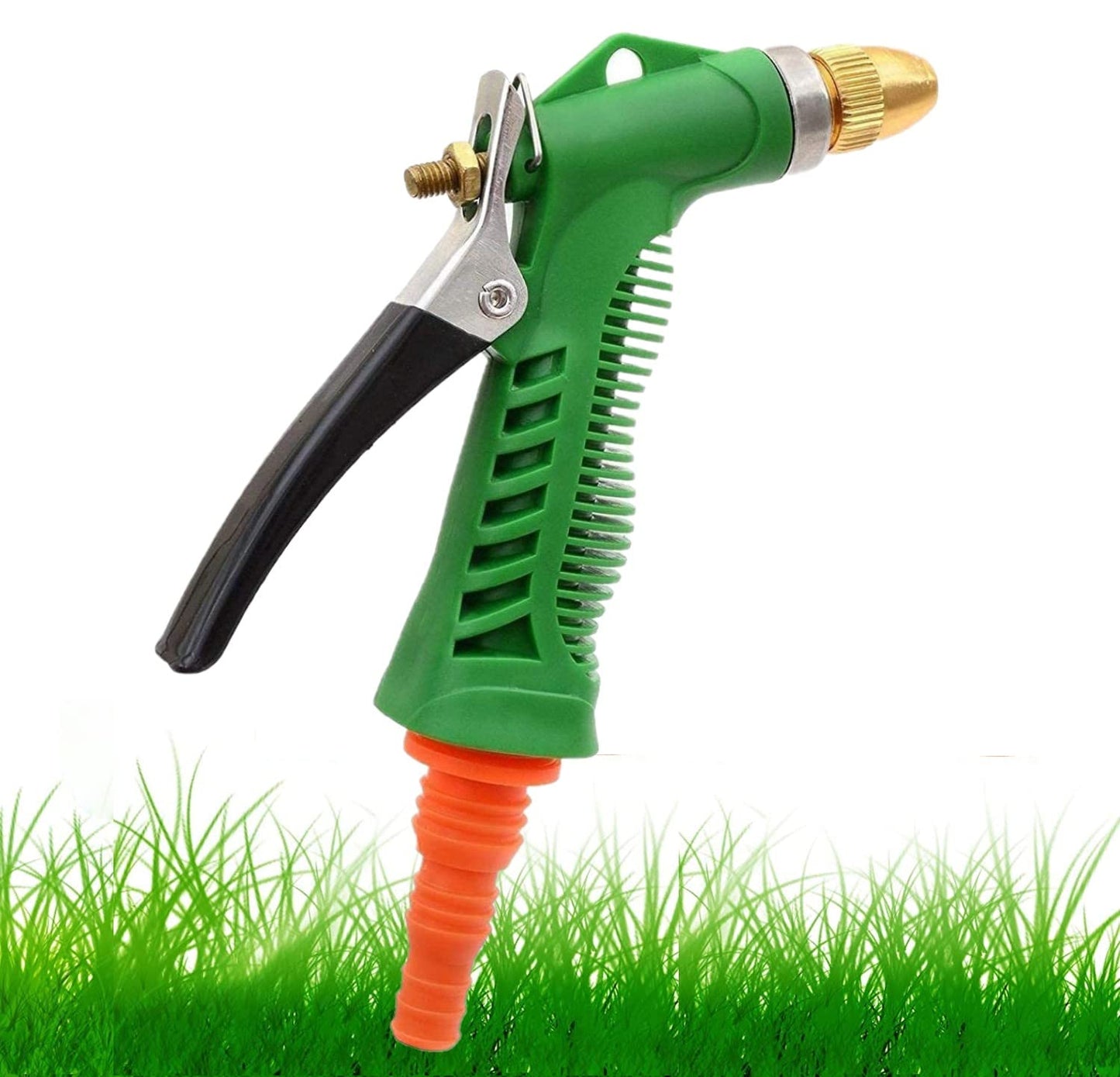 Adjustable High-Pressure Garden Hose Nozzle with Copper Head – Durable Spray Nozzle for Efficient Garden Watering