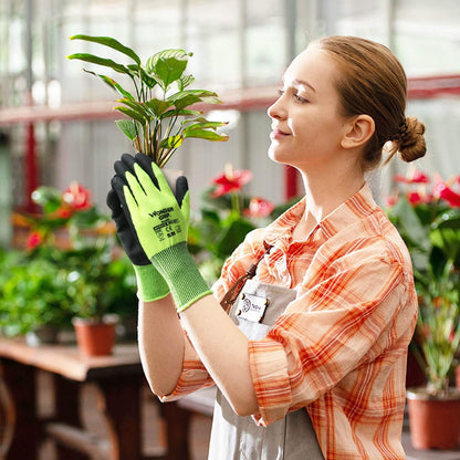 Work Gloves with Wonder Grip – Non-Slip Gardening and Craft Gloves for Secure Hold