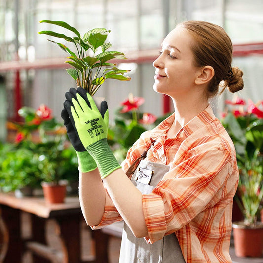 Work Gloves with Wonder Grip – Non-Slip Gardening and Craft Gloves for Secure Hold