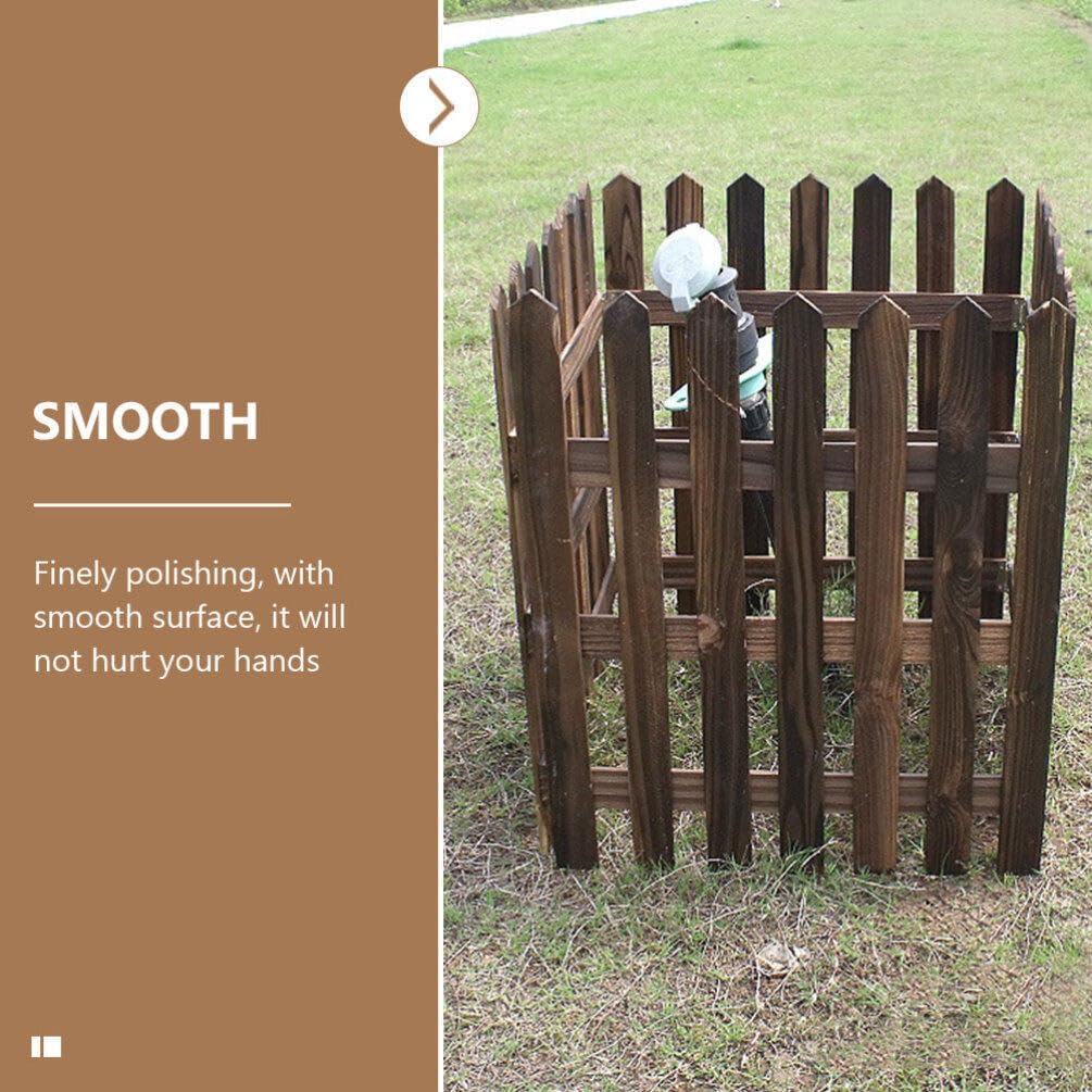 Decorative Wooden Garden Fence for Beds and Outdoor Areas – Stylish Border for Garden and Landscape