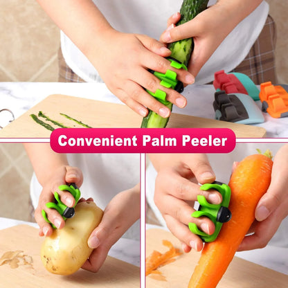 Finger-friendly 4-piece Vegetable Peeler Set