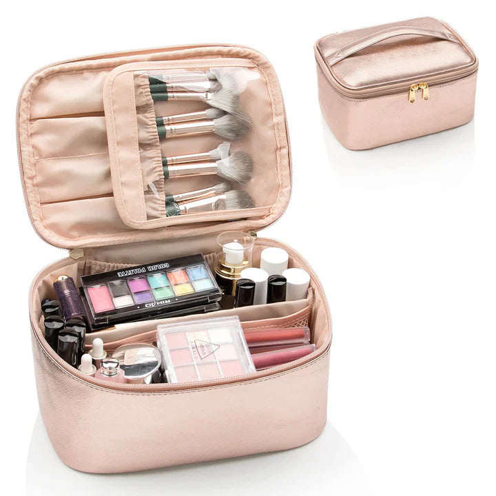 Practical Makeup Organizer for Travel – With Compartments and Dividers for Perfect Organization