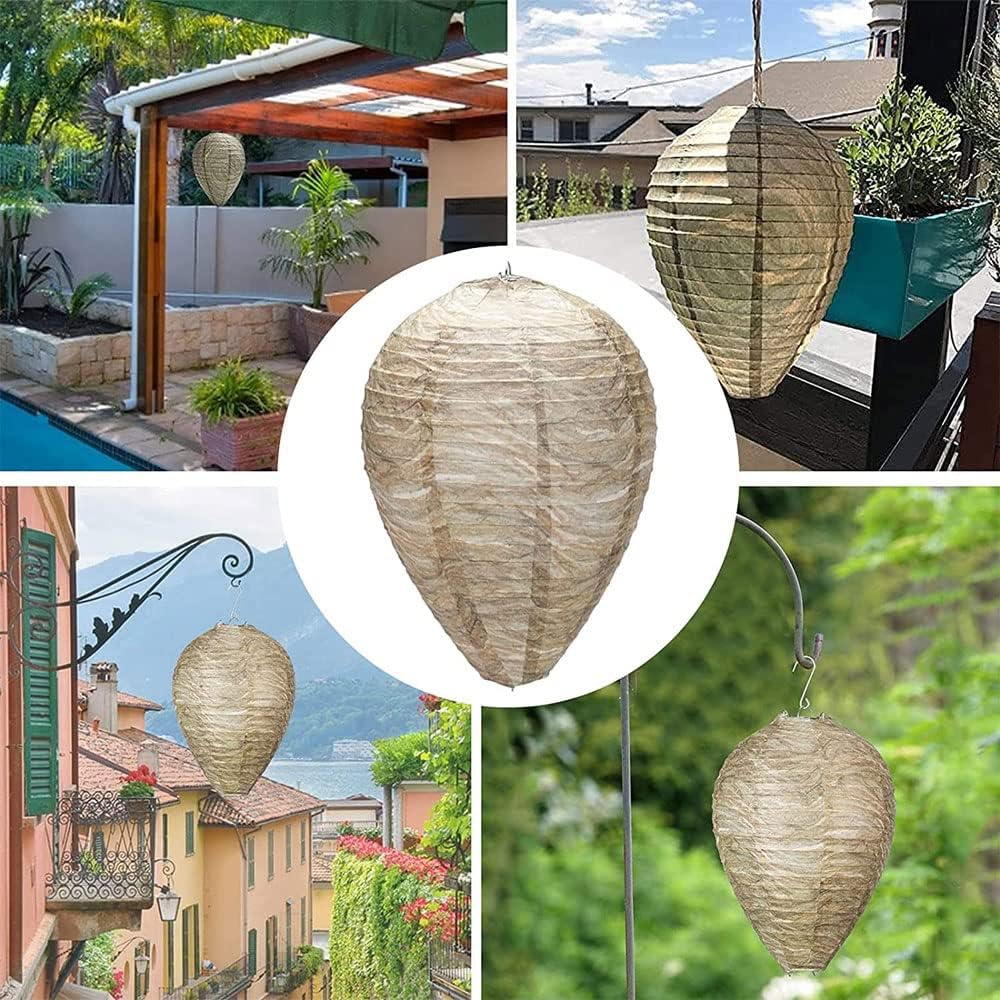 Wasp Nest Deterrent Lamp – Hanging Insect Protection Net Against Wasps and Pests
