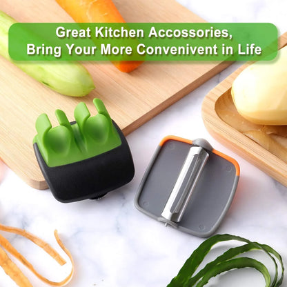 Finger-friendly 4-piece Vegetable Peeler Set