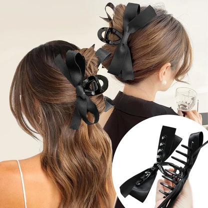 Elegant Hair Clips with Satin Bows – Stylish Hairstyles for Every Occasion