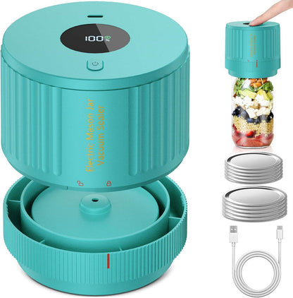 Vacuum Sealer for Mason Jars – Electric Freshness Preservation Set