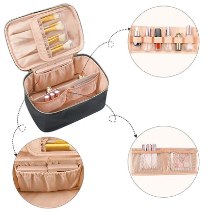 Practical Makeup Organizer for Travel – With Compartments and Dividers for Perfect Organization