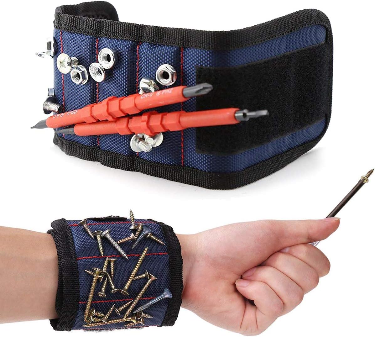 Magnetic Tool Holder Bracelet for Screws, Nails, and Small Parts – Practical Accessory for Craftsmen