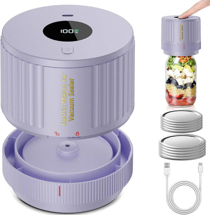 Vacuum Sealer for Mason Jars – Electric Freshness Preservation Set