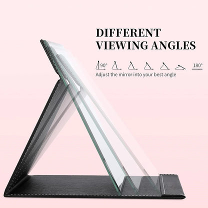 Compact Makeup Mirror with Foldable Stand Base